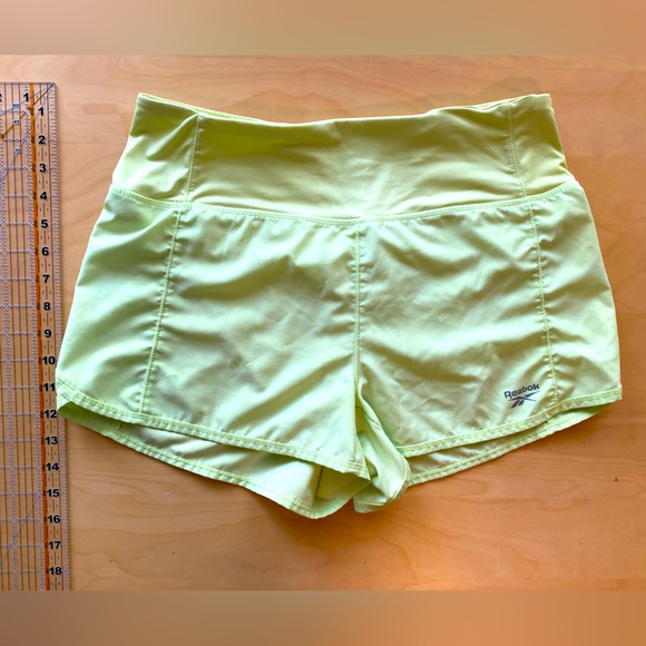 Women’s Light Lime Green Reebok athletic shorts, size medium - Picture 1 of 5